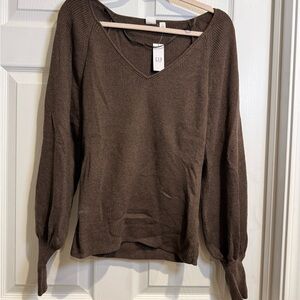 GAP Brown V-Neck Sweater